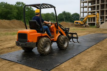 Premium ChassisGuard™HD Access Mats Recycled HDPE 2400mm x 1200mm Trackway for Heavy Machinery