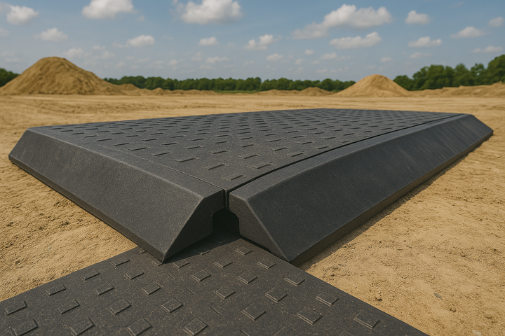 Dark Slate Gray EcoTread MaxMatting Pro Grade High-Performance Ground Mat 10-Tonne Load, UV & Frost Resistant Eco-Friendly Flooring