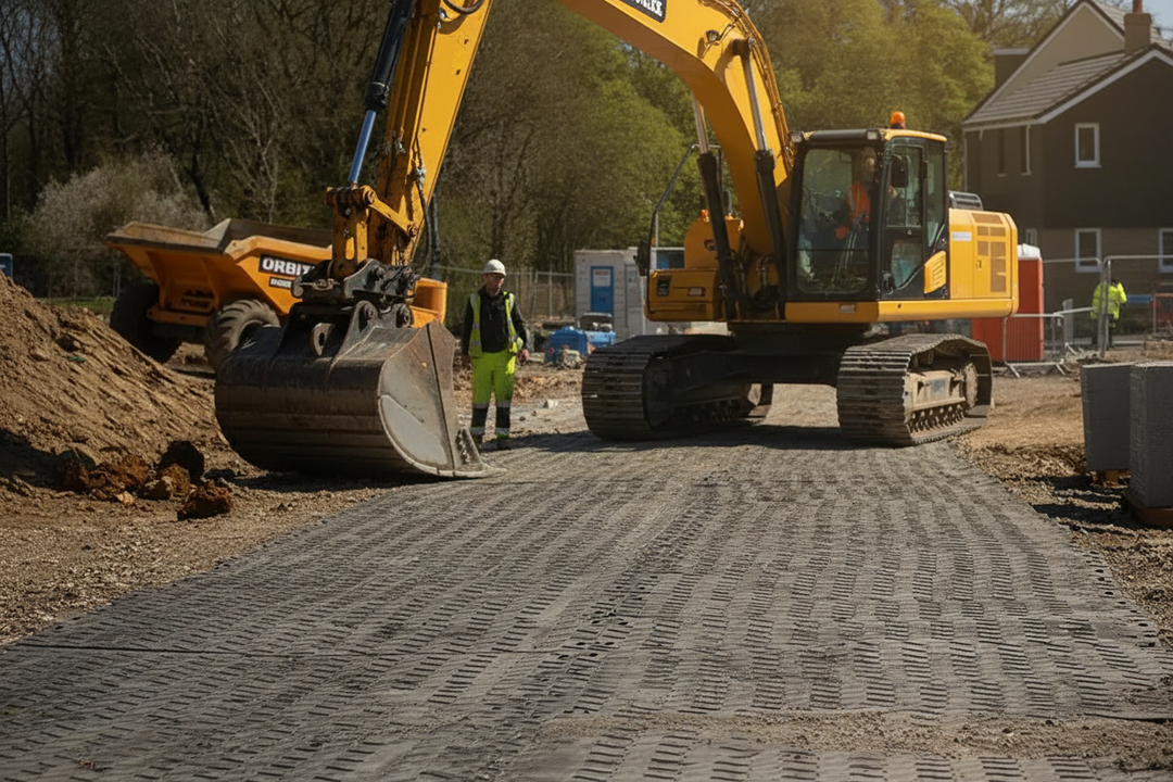 Heavy-Duty Ground Protection Mats | 120-Tonne Industrial Access Trackway
