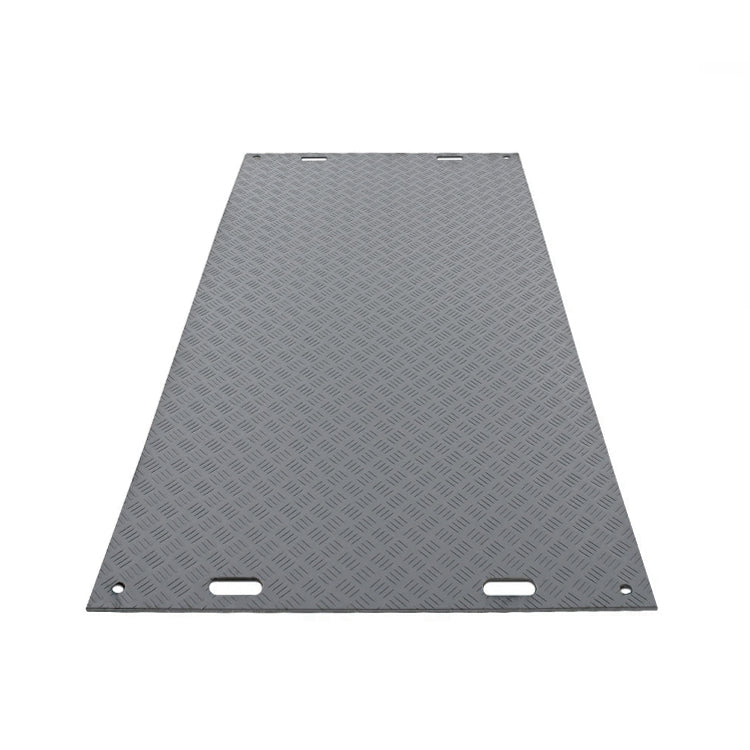Slate Gray DeckTuff™ 20 Tonne Ground Protection Mat (2450 × 1230 × 12 mm) – Non-Slip Recycled Access Board for Construction, Groundworks & Utilities